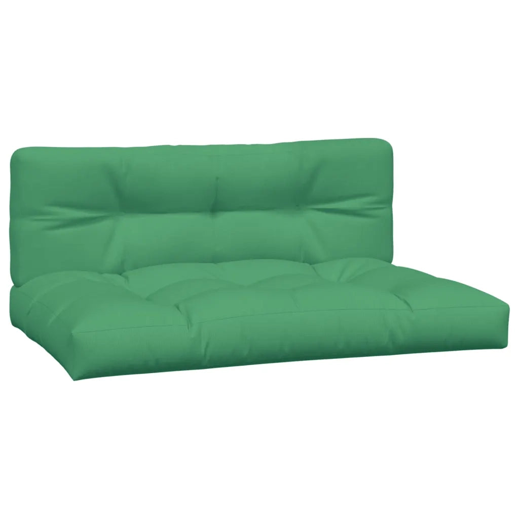 Cuscini per Pallet 2 pz Verdi in Tessuto 360738
