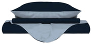 Copripiumino Matrimoniale con Sacco e Federe Doubleface Blu Scuro/Azzurro