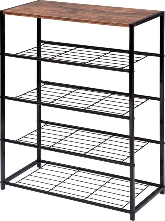 Sedia a tre piedi - progettata per risparmiare spazio - design vintage in legno e metallo - stile e funzionalità - design industriale - 83x30x83 cm