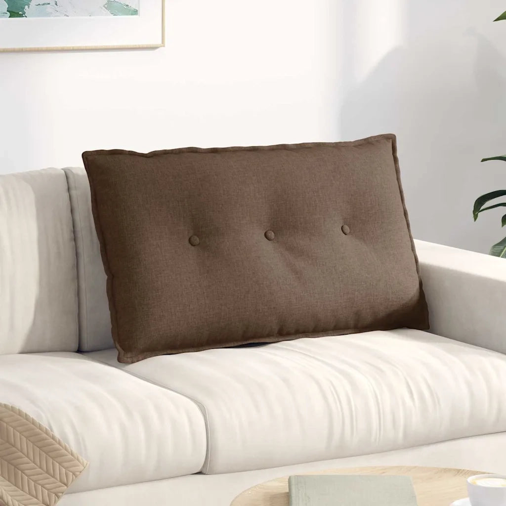 Cuscino per Schiena Marrone 80 x 19 x 50 cm Tessuto 42014705