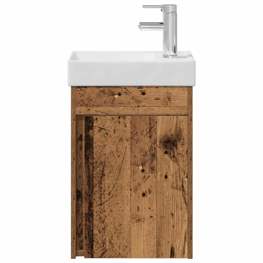 Mobile bagno con rubinetto Legno antico 40,5 x 22,5 x 62 cm