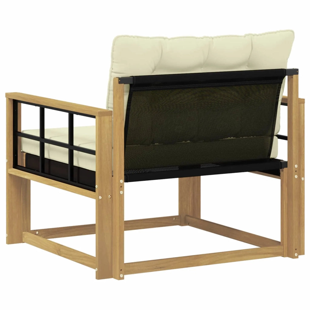Set di divani da esterno-Sofa da giardino Legno di Acacia Massello e Textilene 872215