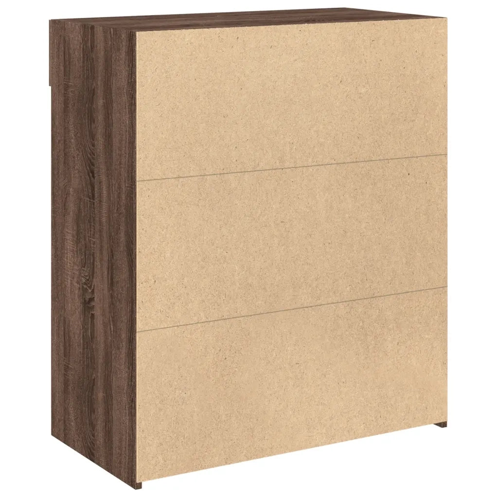 Credenza-Buffet-Armadio da cucina Rovere Marrone 80x42,5x93 cm in Legno Multistrato 401406
