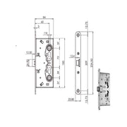 Serratura Inf.Tagliafuoco Q9 214110 Iseo