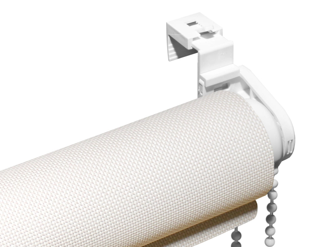 VIEWTEX Tenda a rullo Easy Fix Screen 10% Grado di apertura Lino bianco 55 X 190 cm - Made in Europe - 5 anni di garanzia