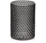 Vasi da fiori moderni in vetro, 14 cm alte vasi da tavolo in vetro, vaso decorativo in vetro nero per fiori, vaso decorativo per fiori, vaso cilindrico in vetro per decorazione da tavolo per ufficio cucina composizioni matrimonio regalo.