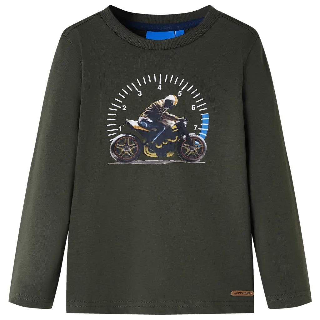 Maglietta per Bambini Maniche Lunghe Cachi 116cod mxl 84464