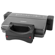 Trade Shop - Bistecchiera Elettrica 2000w Accensione Separata Piastre Alluminio Antiaderenti Rimovibili -