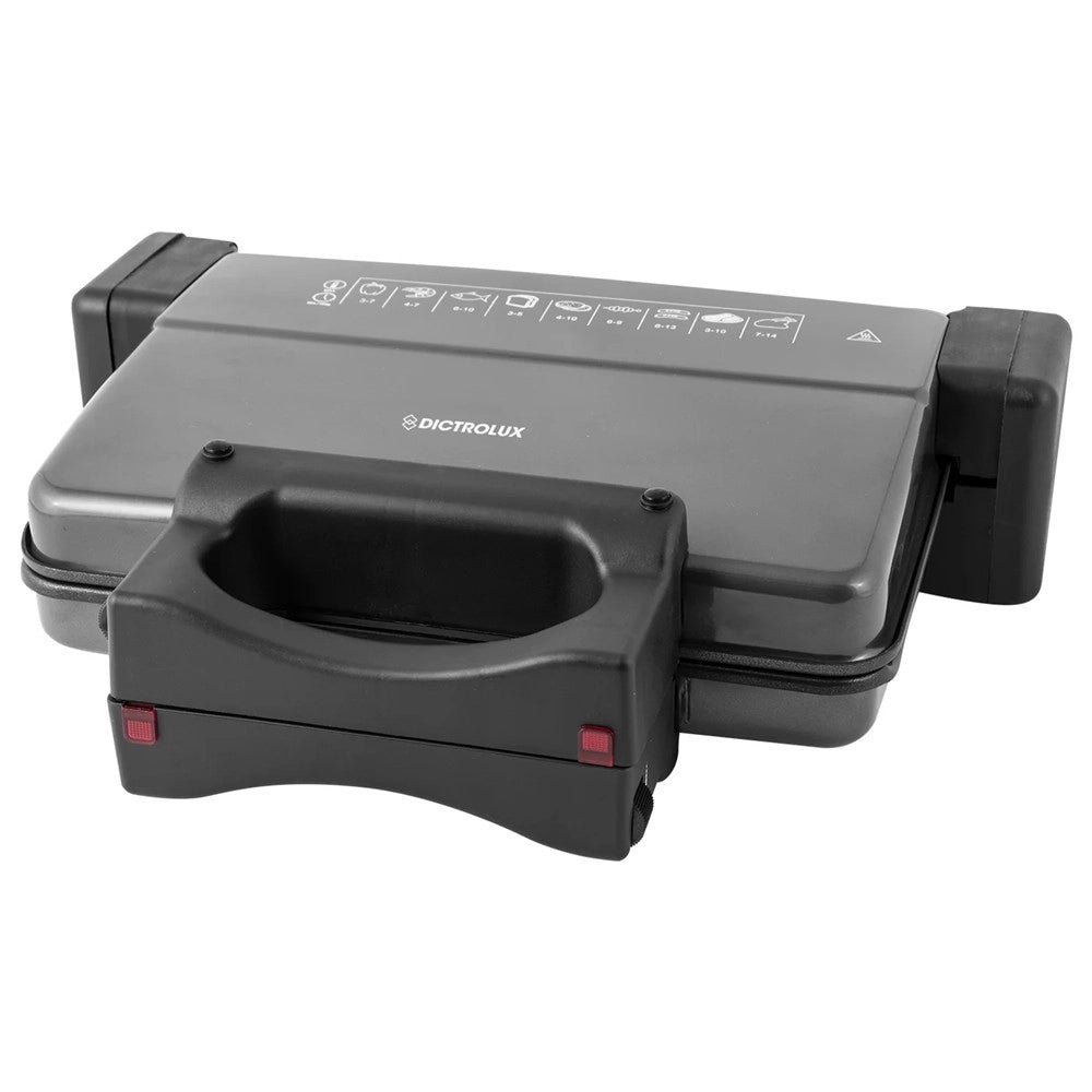 Trade Shop - Bistecchiera Elettrica 2000w Accensione Separata Piastre Alluminio Antiaderenti Rimovibili -