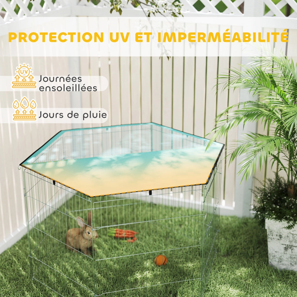Recinto per Cani ¨C zephmum ¨C Verde 6 Pannelli con Porta 76H cm
