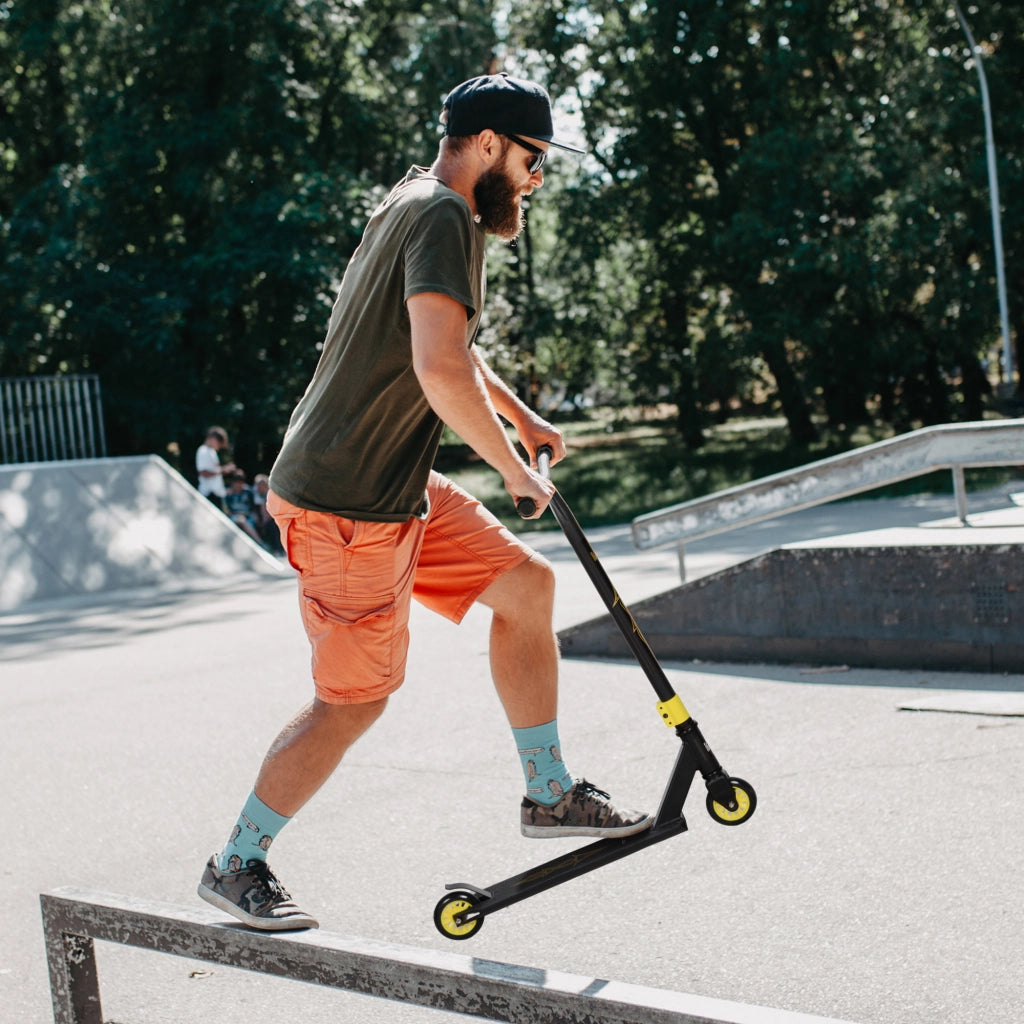 Scooter Freestyle ¨C zephmum ¨C Aluminium Metall Kunstleder Oro