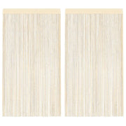 2 Pz Tende a Fili 100x250 cm Crema cod mxl 61175