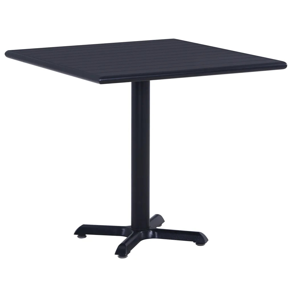Tavolo da Giardino Nero 80x80x75 cm cod mxl 34119