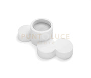 CHIO lampada da soffitto 1 Luce tonda attacco GX53 in gesso bianco 24,5cm