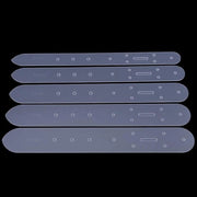 Set di Schemi di Alta Qualità in PVC - Ponsen per Carta - Translucido - Fori a Nastro - Leggero - Utile Strumento di Aiuto