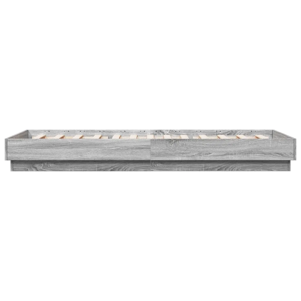 Giroletto-Struttura Letto Grigio Sonoma 100x200 cm in Legno Multistrato 451260