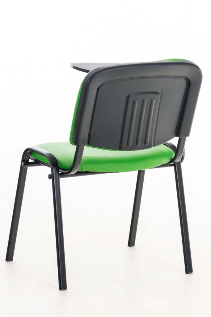 Sedia Ken in similpelle con tavolino ribaltabile verde