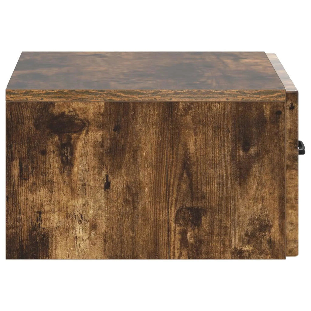 Mobiletto da notte a muro Rovere Fumo 49 x 34,5 x 20 cm 898965