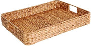 Piatto da tavolo con fiore di acqua giglio naturale (40 x 28 x 6 cm)