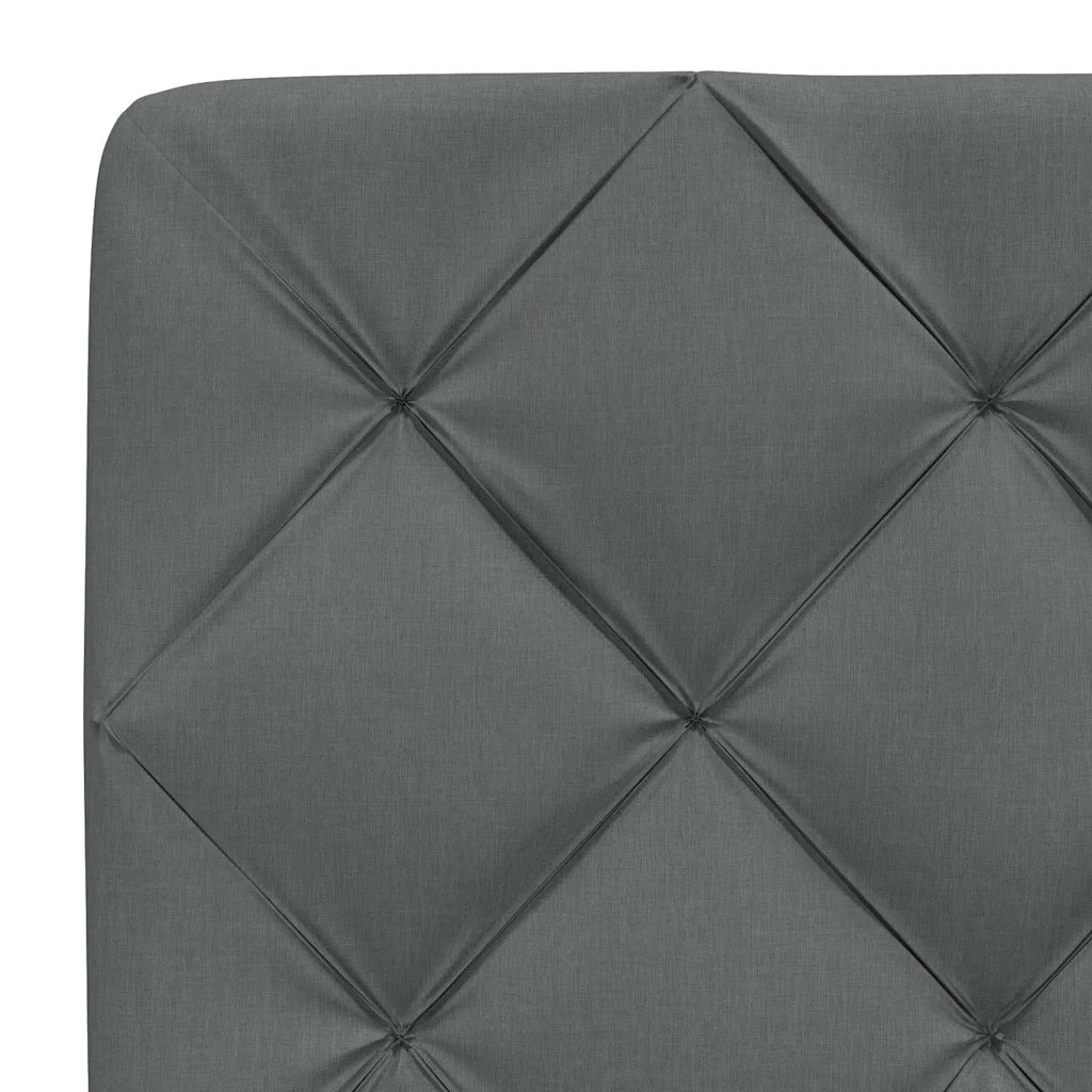 Giroletto senza Materasso Grigio Scuro 160x200 cm Tessuto 3310609