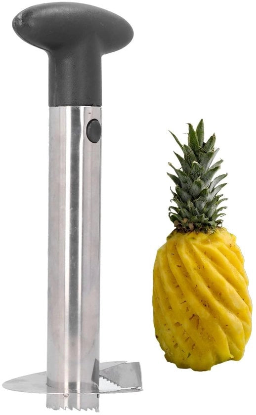 Strumento per tagliare l'ananas Ergonomico Manico - Gadget da Cucina - Plastica/Acciaio Inossidabile - 28 x 14 x 11,5 cm - Leggero - Facile da Utilizzare