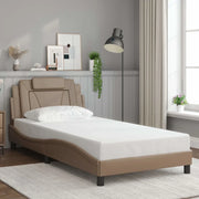 Giroletto con Testiera Cappuccino 100x200 cm in Similpelle