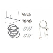 Trade Shop - Cavi Per Sospensione Pannelli Slim Ad Incasso Quadrati P600-s Set 4 Fili Da 120cm -