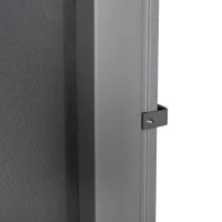 Frangivista da Giardino Estensibile 3x1.8m, Poliestere Anti UV e Alluminio, Grigio