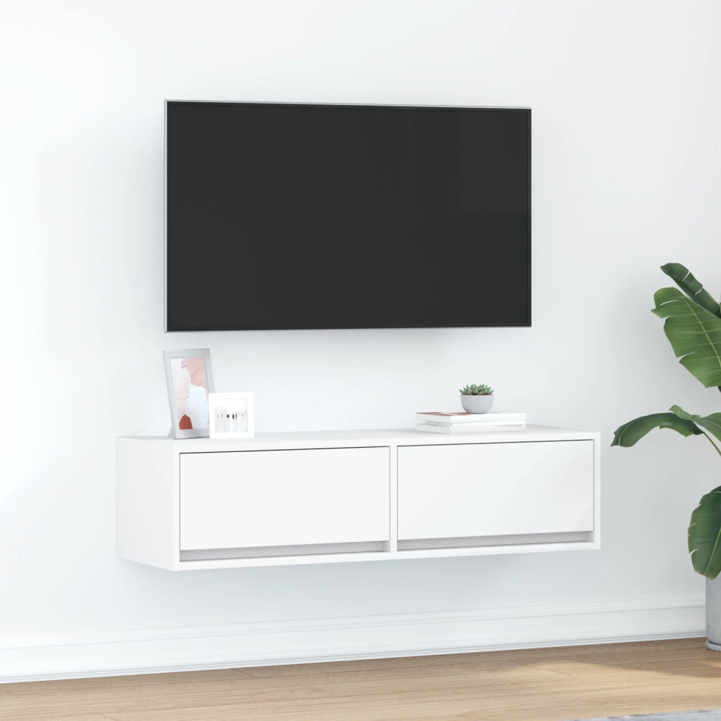 Mobile TV  Bianco 100x31x25,5 cm in legno ingegnerizzato