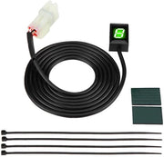 Indicatore di marcia acqua-tight - LED Indicator - Contachilometri di marcia digitale - Adatto per Kawasaki - 12V - Cavo 162 cm - Accessori motociclistici