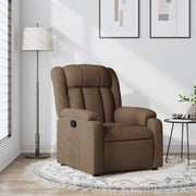 Poltrona Reclinabile in Tessuto Marronecod mxl 84011