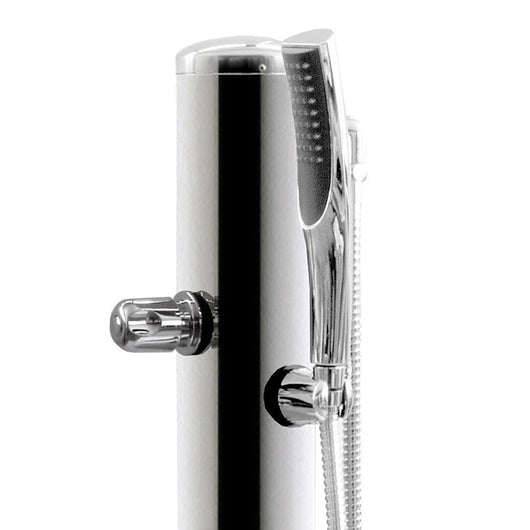 Doccia da Giardino Rubinetto e Braccio Doccia ATI Docce Flex-R Inox Anodizzato