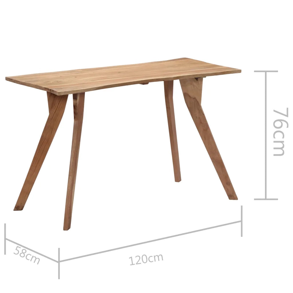 Tavolo da Pranzo 120x58x76 cm in Legno Massello di Acacia cod mxl 59664