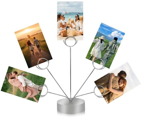 Sostegno Fotografico Ronde - Supporto Fotografico in Legno - Cadeaubox per Regali - Adatto per Feste - Facile da Montare - Materiale Duraturo - Cornice Fotografica