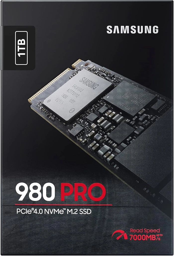 Memorie MZ-V8P1T0B 980 PRO SSD Interno da 1TB, compatibile con Playstation 5, PCIe NVMe M.2, Nero