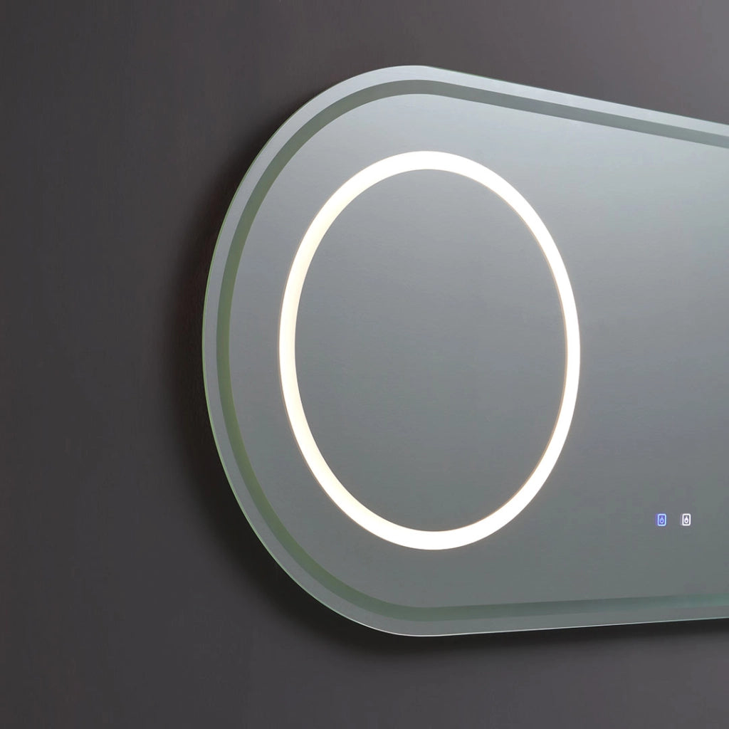 Specchio ovale 180x80 con illuminazione led