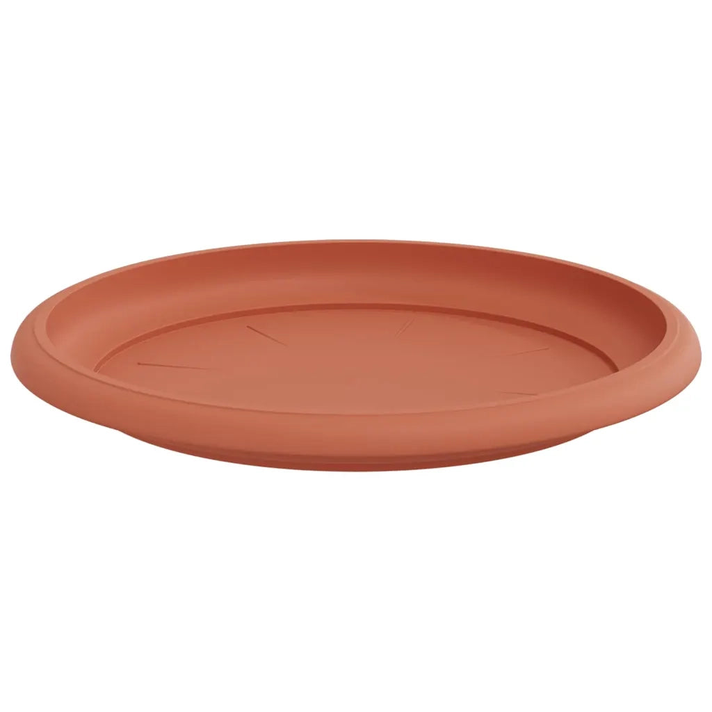Vassoio Rotondo per Fiori 6 pcs Rosso Mattone Ø 19 x 2 cm 42020302