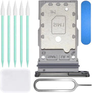 Dual-SIM Card Holder Replacement per Galaxy S23 - Caricabatteria SIM Doppia Faccia per Samsung Galaxy S23/S23 Plus - 2023 - Incluso Strumenti di Riparazione