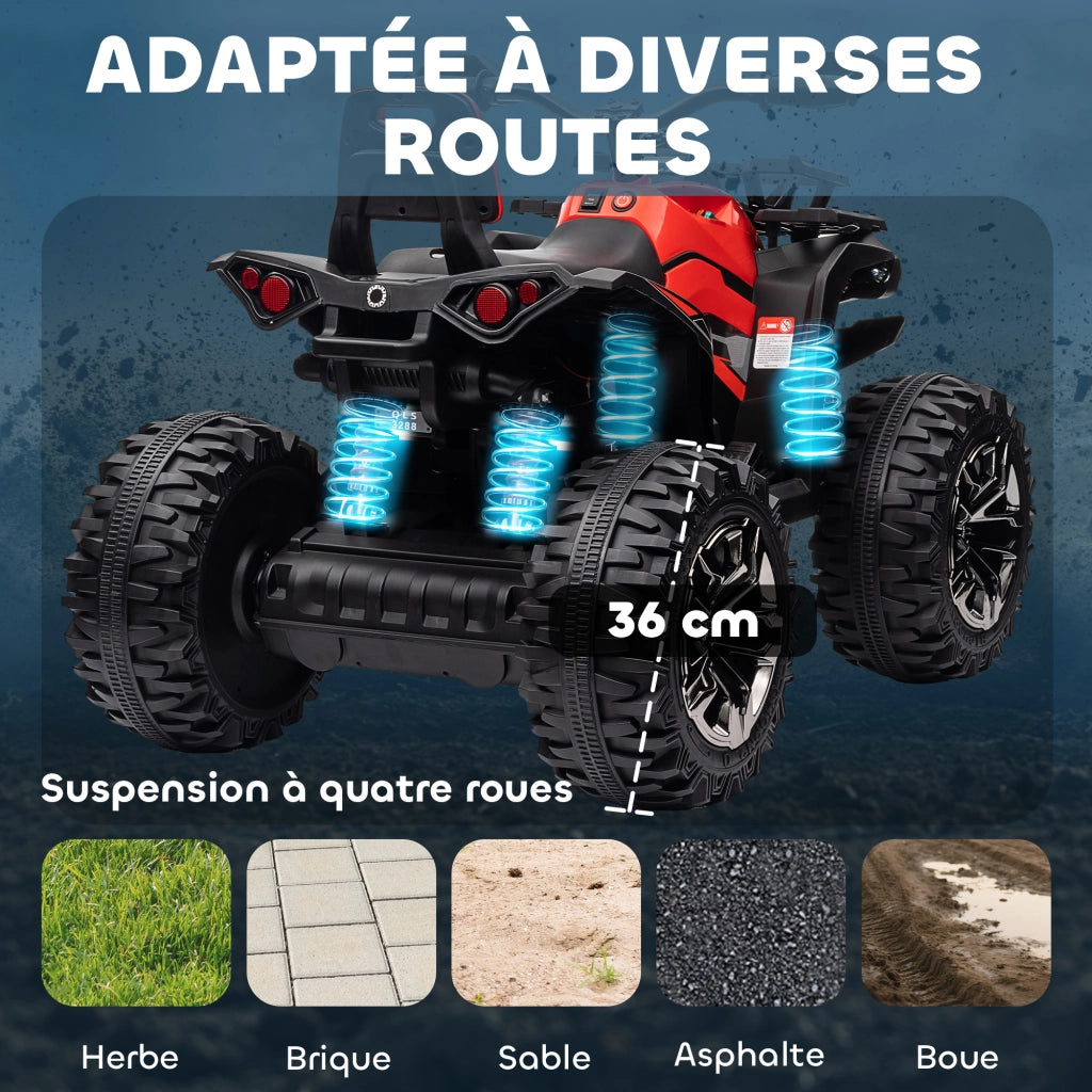 Auto elettrica per bambini ¨C Minimal ¨C Rosso Nero