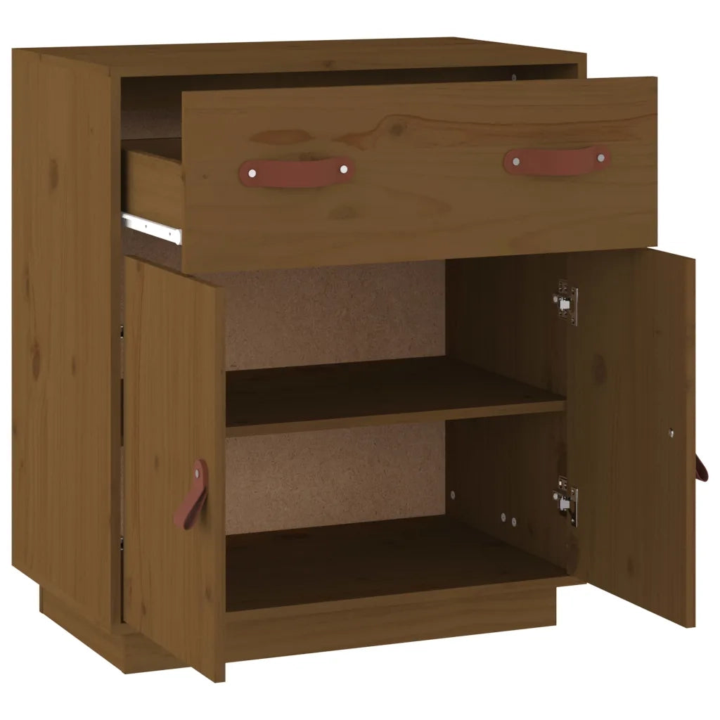 Credenza Miele 65,5x40x75 cm in Legno Massello di Pino cod mxl 25682