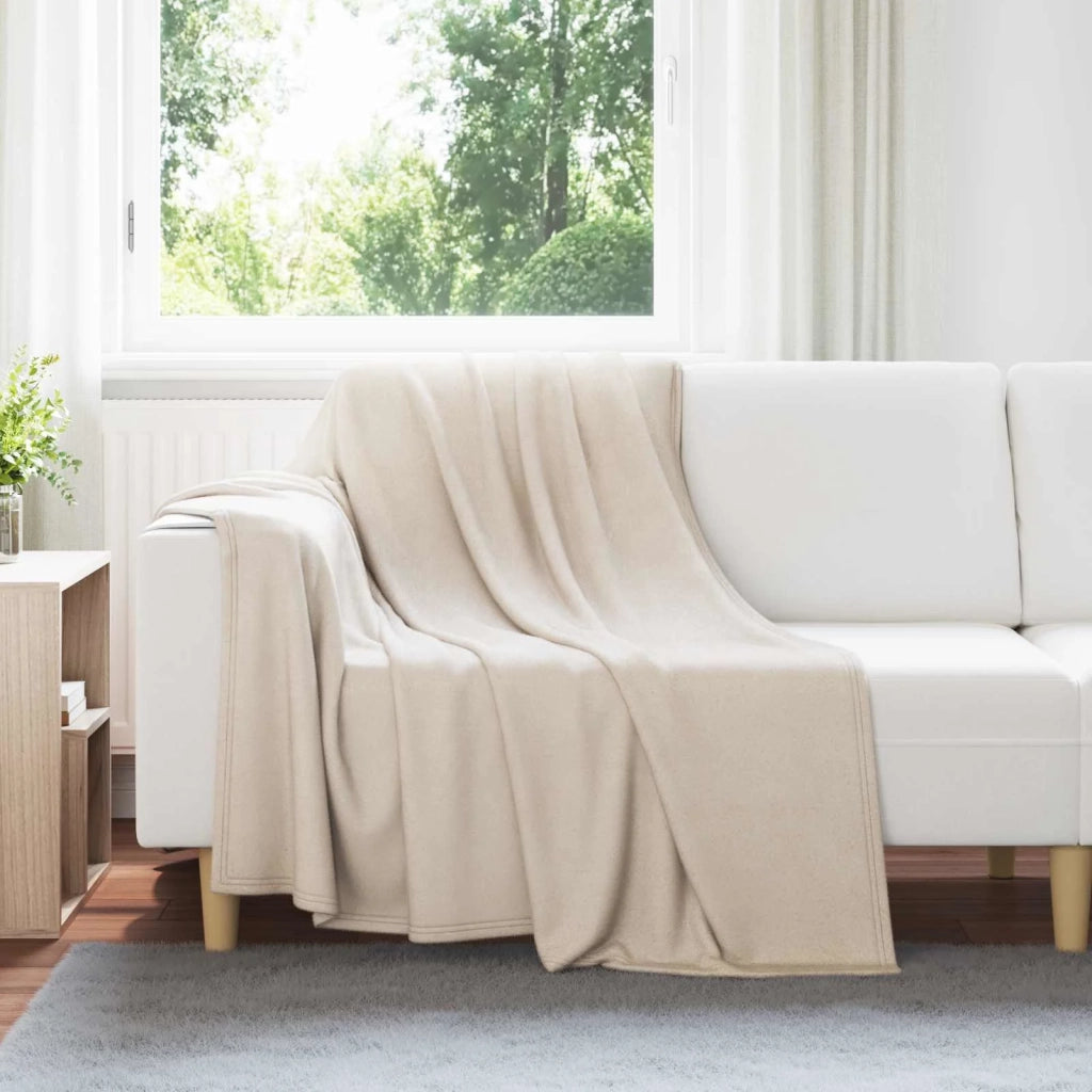 Coperte da Pile 24 pcs Beige 200 x 150 cm Panno