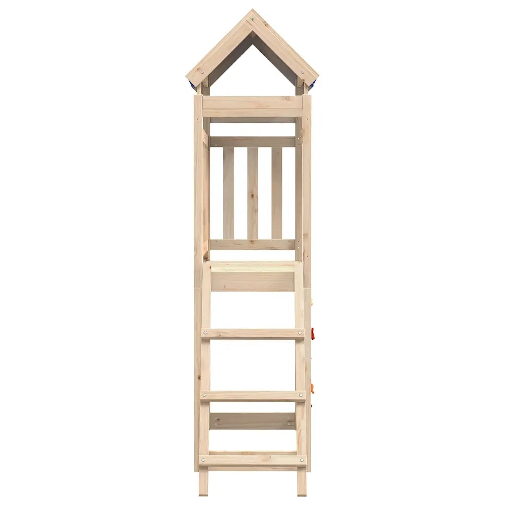 Torre da Gioco con Arrampicata 110,5x52,5x215 cm Massello Pino 845923