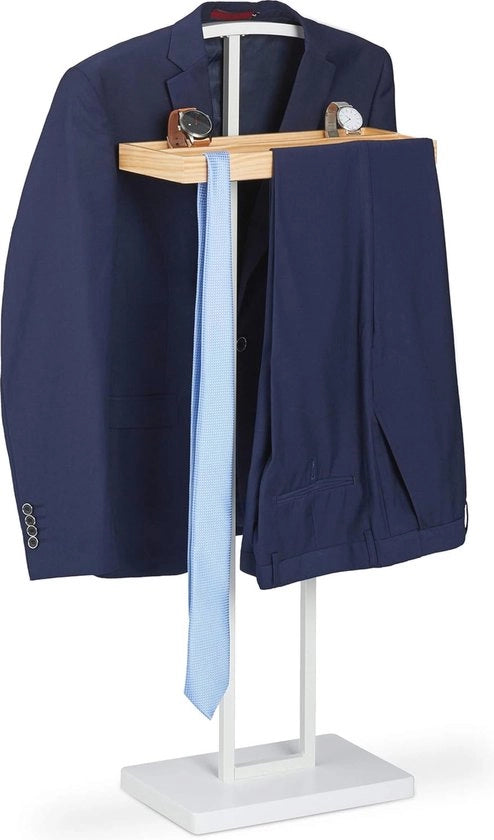 Dressboy indipendente a muro con pannello in legno - Appoggio senza pieghe per abiti e stile moderno per ogni stanza
