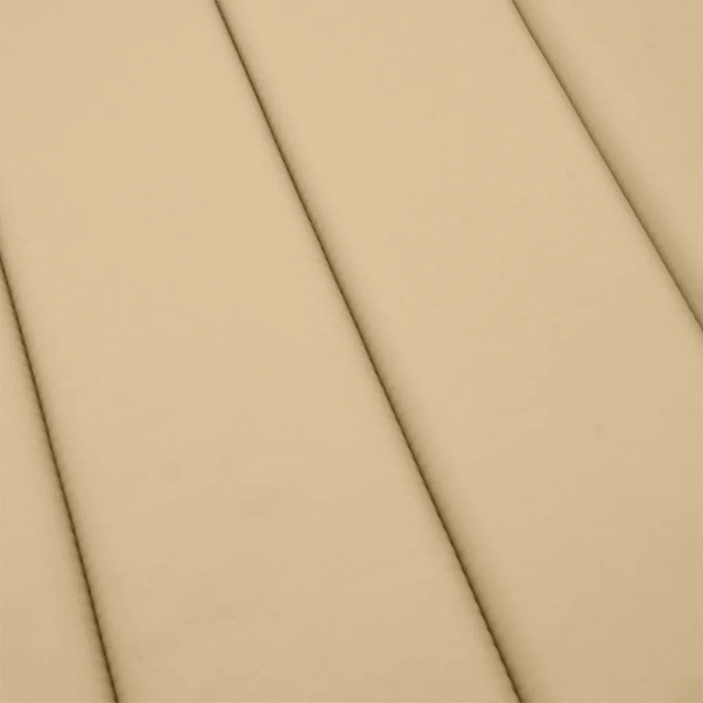 Cuscino per Lettino Prendisole Beige Mélange 186x58x4cm Tessuto 4002479