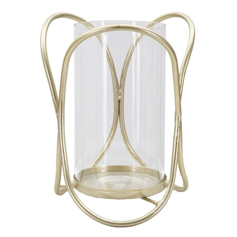 Porta Cand Glox Gold cm ø 16x21,5