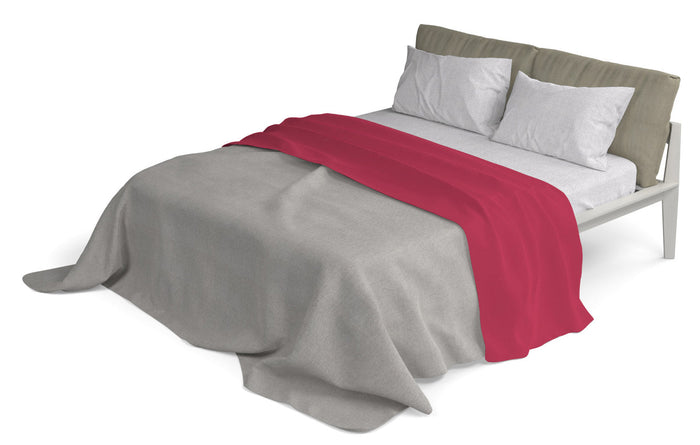 Set Lenzuola Singolo Sopra Sotto e Federe in Cotone Fragola