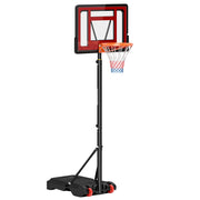 Canestro da Basket Regolabile con Base a Ruote ¨C zephmum ¨C Nero 160-210 cm
