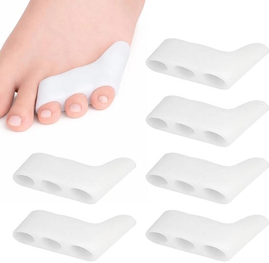 Sostituto per piede - 6 pezzi - Riduzione del dolore ai piedi - Progetto ortopedico - Correzione della forma del tallone - Compatibilità universale con calzature - Sostituto per teenspreider