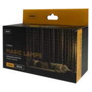 Tenda luminosa LED 200 3000K IP65 3x1 m USB Ecolight