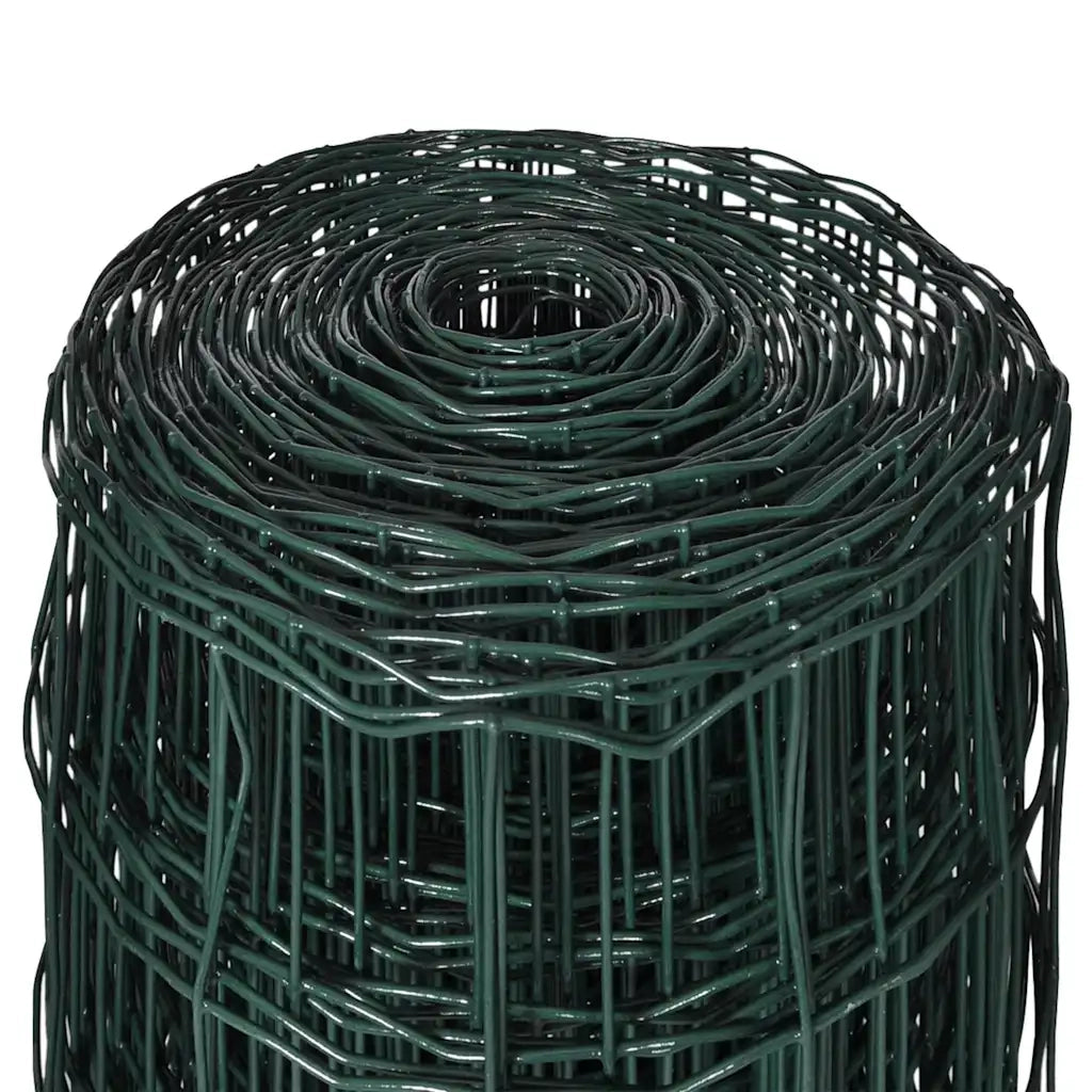 Recinzione Europea in Acciaio 25 x 1,2 m Verde cod mxl 6839